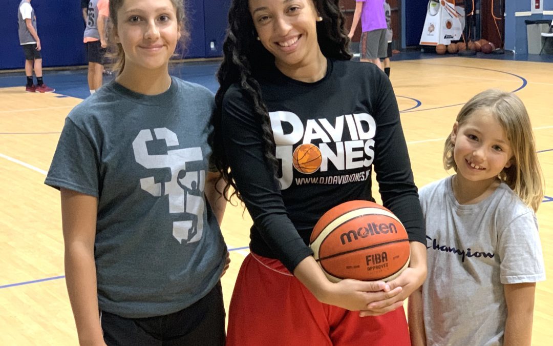 WOMEN’S NATIONAL TEAM PLAYER & FORMER REAGAN H.S. GRAD FORCED HOME BY PANDEMIC HELPS OUT AT SFS BASKETBALL CAMP